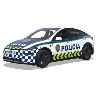 Portuguese Police Wrap – Tesla Model Y wrap