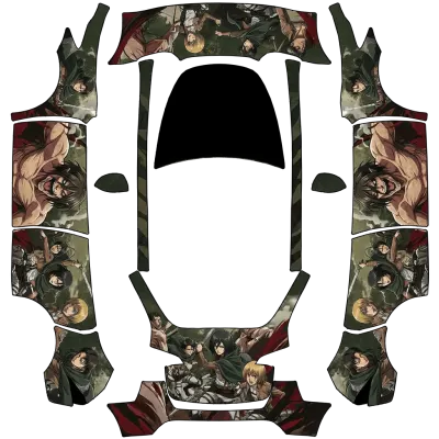 attack on titan – Tesla Model Y wrap