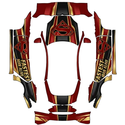 Superman Fastest Man Alive (Superman fastest man alive) – covering Tesla Model S