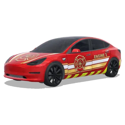 引擎3火焰紋章車身貼膜 – 特斯拉 Model 3 塗裝