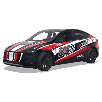 레드 화이트 체크 25 – 테슬라 Model Y 랩핑