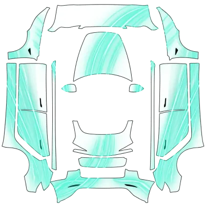 Aquamarine AI – Tesla Model 3 Wrap