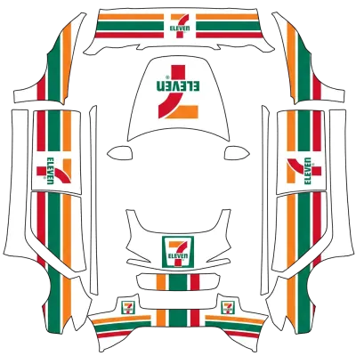 7-Eleven (7 Eleven) – Tesla Model 3 Wrap
