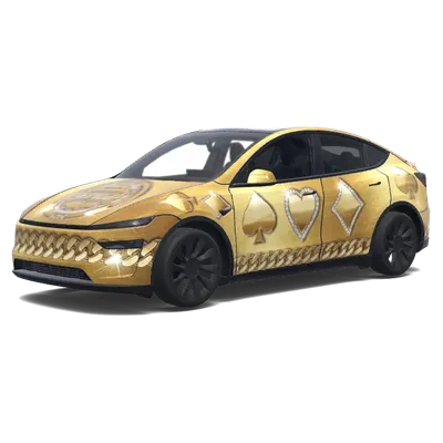 ゴールデンカードロワイヤル – テスラ Model Y ラッピング