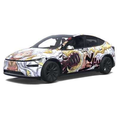 白色齒輪5路飛 – 特斯拉 Model Y 塗裝