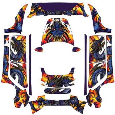 Drache (Dragon) – Tesla Model 3 Wrap