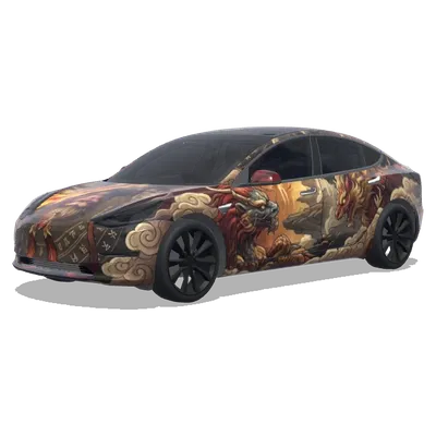 Wukong Black Myth (wukong from Black Myth) – Tesla Model 3 Wrap