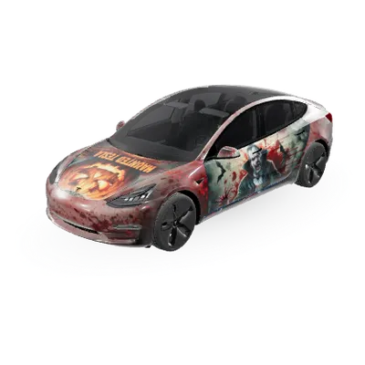 Halloween – covering Tesla Model 3