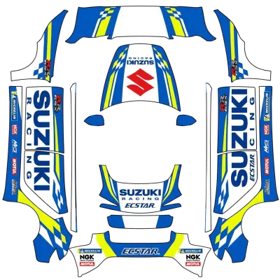 Suzuki racing – Tesla Model 3 wrap
