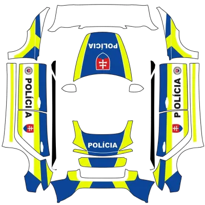 斯洛伐克警察（Slovak police） – 特斯拉 Model 3 塗裝