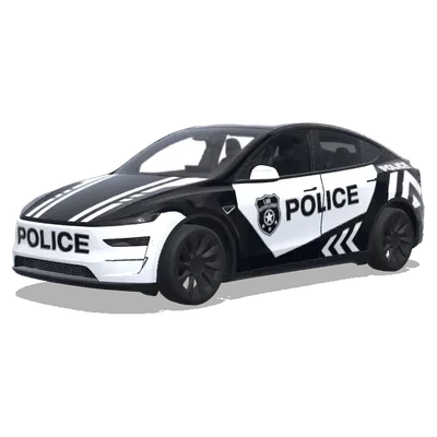 Полярная погоня патруля – оклейка Tesla Model Y