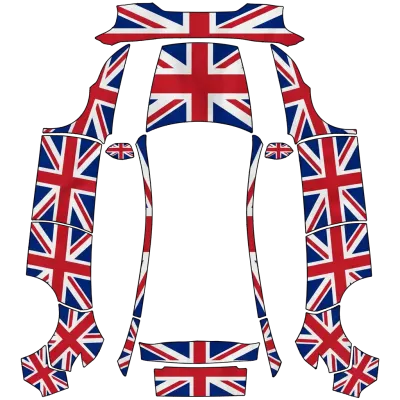 Union Jack – Tesla Model Y wrap