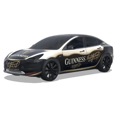 기네스 맥주 (Guinness beer) – 테슬라 Model 3 랩핑
