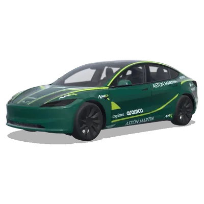 Aston Martin AMR26 – оклейка Tesla Model 3