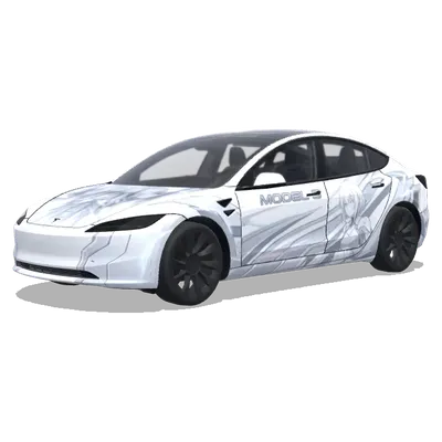 白色動漫風格（white anime style） – 特斯拉 Model 3 塗裝