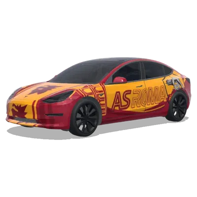 AS Roma (as roma the italian football team) – covering Tesla Model 3