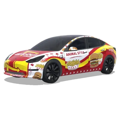 In-N-Out (In n out) – оклейка Tesla Model 3
