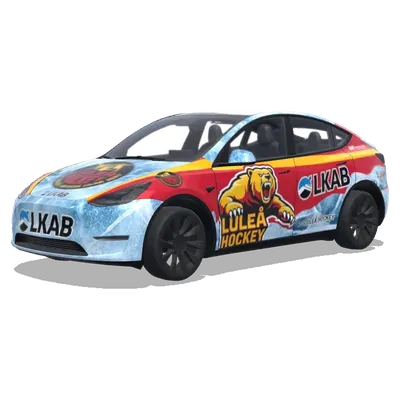 Luleå Hockey – Tesla Model Y wrap