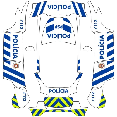 Portugiesische Polizei (Polícia portuguesa) – Tesla Model Y Wrap