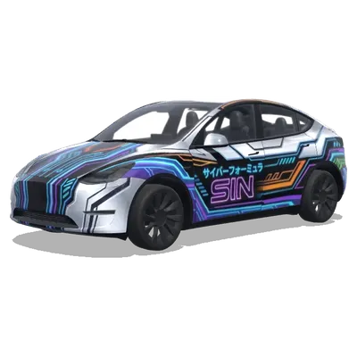 サイバーフォーミュラ新 (사이버포뮬러 신) – テスラ Model Y ラッピング