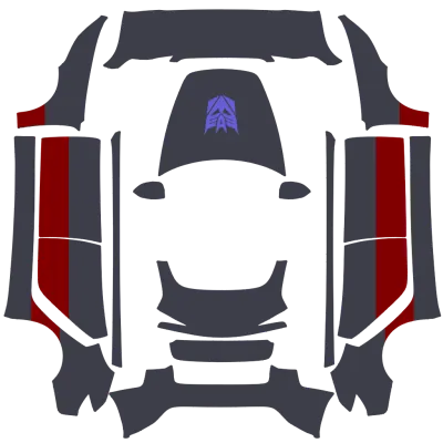 Transformers Decepticon Wildrider – Tesla Model 3 wrap