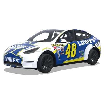 Lowes Nascar 48 – Tesla Model Y wrap