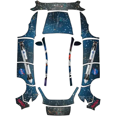 NASA ESA SpaceX Mix (Mix of Nasa Esa Space X) – Tesla Model Y Wrap