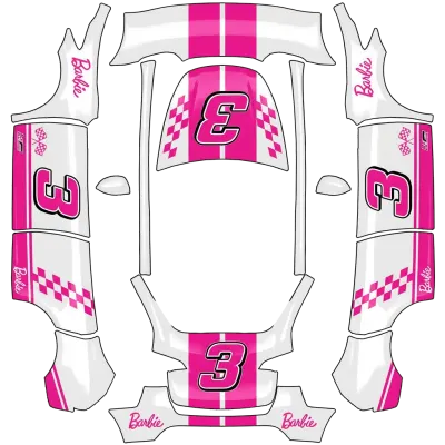 Barbie racer – Tesla Model Y wrap