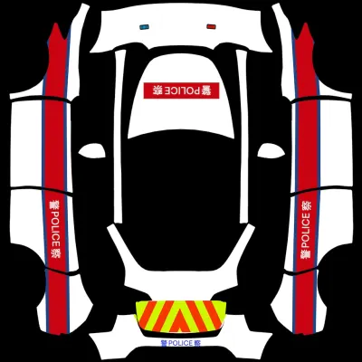 홍콩 경찰 순찰차 2026 (Hong Kong Police patrol car 2026) – 테슬라 Model Y 랩핑