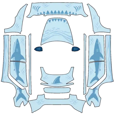 Shark 3 (shark 3) – Tesla Model 3 Wrap