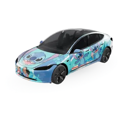 Стич (Stitch) – оклейка Tesla Model 3