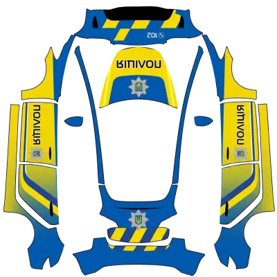 우크라이나 경찰 (Ukraine police) – 테슬라 Model 3 랩핑