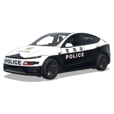 日本のパトカー (japanese police car) – テスラ Model Y ラッピング