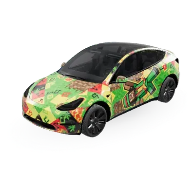 Dancing Rasta – Tesla Model Y Wrap
