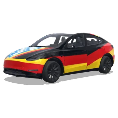 Флаг Германии – оклейка Tesla Model Y