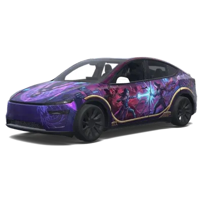 kpop demon hunter. – Tesla Model Y wrap