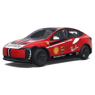 Ferarri F1 2026 livery. – Tesla Model Y wrap