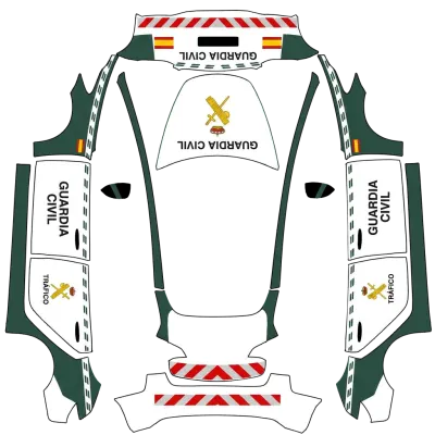 가르디아 시빌 (guardia civil) – 테슬라 Model 3 랩핑