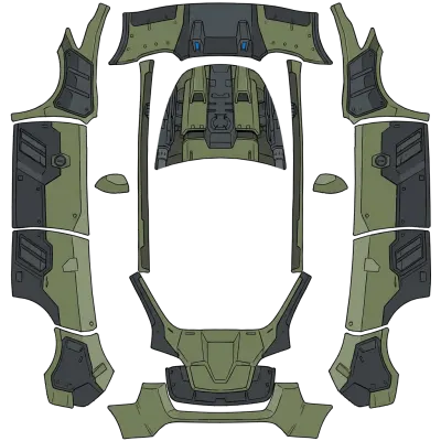 零式獅子裝甲（Liger zero panzer） – 特斯拉 Model Y 塗裝