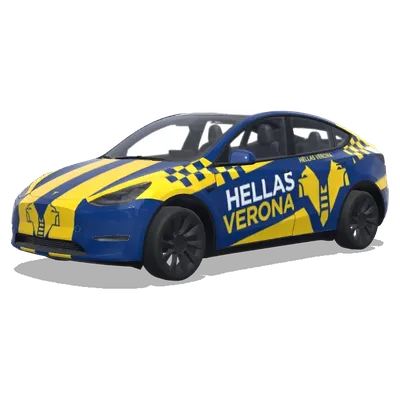 Hellas Verona – оклейка Tesla Model Y