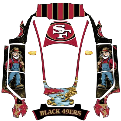 49ers Ruée vers l'or (49ers gold rush) – covering Tesla Model 3