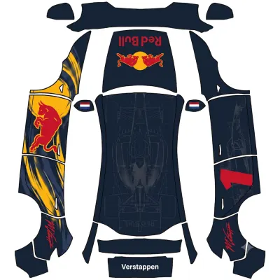 Red Bull Верстаппен RB22 (RedBull Max Verstappen RB22) – оклейка Tesla Model Y
