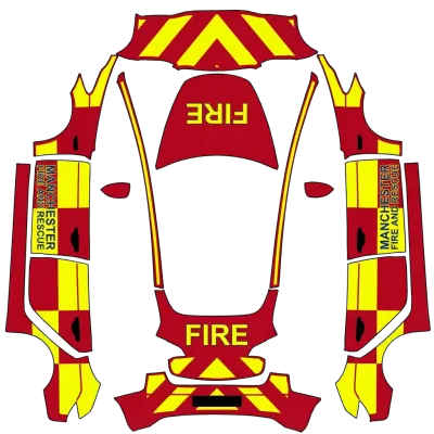 UK Fire & Rescue (uk fire & rescue) – Tesla Model 3 Wrap