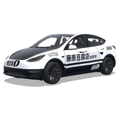 頭文字D 藤原豆腐店 (頭文字遞風格藤原豆腐店) – テスラ Model Y ラッピング