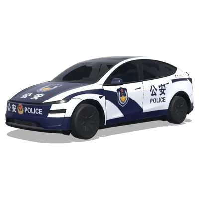 Voiture police officielle (中国官方警车) – covering Tesla Model Y L