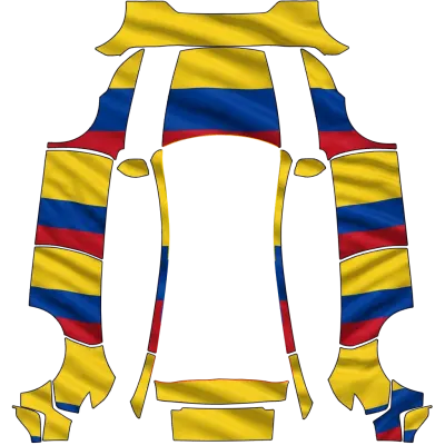 Колумбийский флаг (Colombian Flag) – оклейка Tesla Model Y
