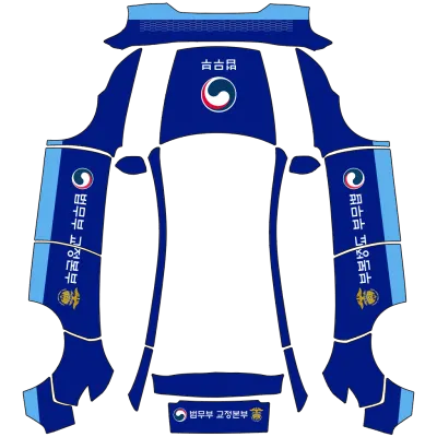 Koreanischer Strafvollzug (Korea Correctional Service) – Tesla Model Y Wrap