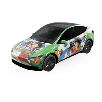 Dragon Ball (Dragon ball) – covering Tesla Model Y