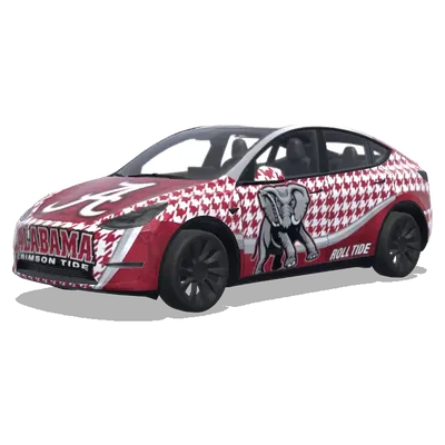앨라배마 풋볼 랩 (alabama college footballl themed wrap) – 테슬라 Model Y 랩핑