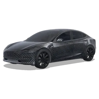 碳纖維覆蓋（Covered with carbon fiber） – 特斯拉 Model 3 塗裝
